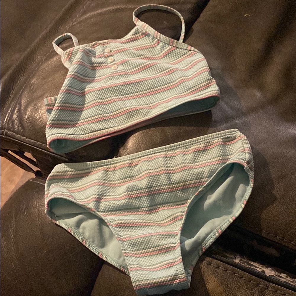 Striped Bikini  kid 7/8 Set